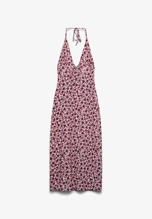 Terranova, HALTERNECK STAMPA A FIORI - Vestito casual - var malva