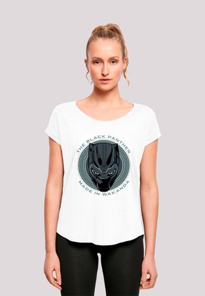 MARVEL BLACK PANTHER MADE IN WAKANDA - PREMIUM SUPERHELDEN IRON  - Print T-shirt - white