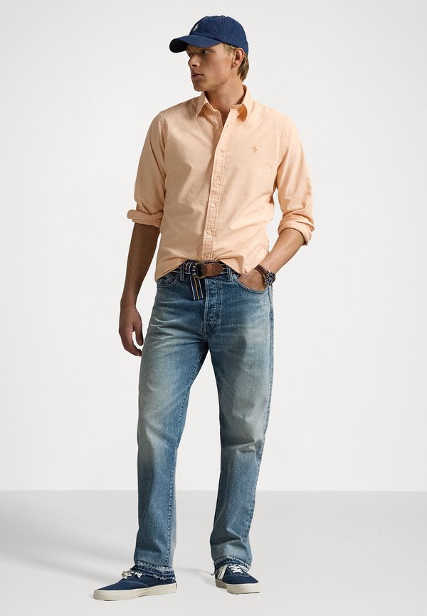 CUSTOM FIT MINERAL DYED OXFORD SHIRT - Shirt - amber2