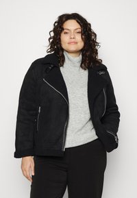 ONLY Carmakoma CARDIANA BONDED AVIATOR JACKET - Casaco de inverno - black