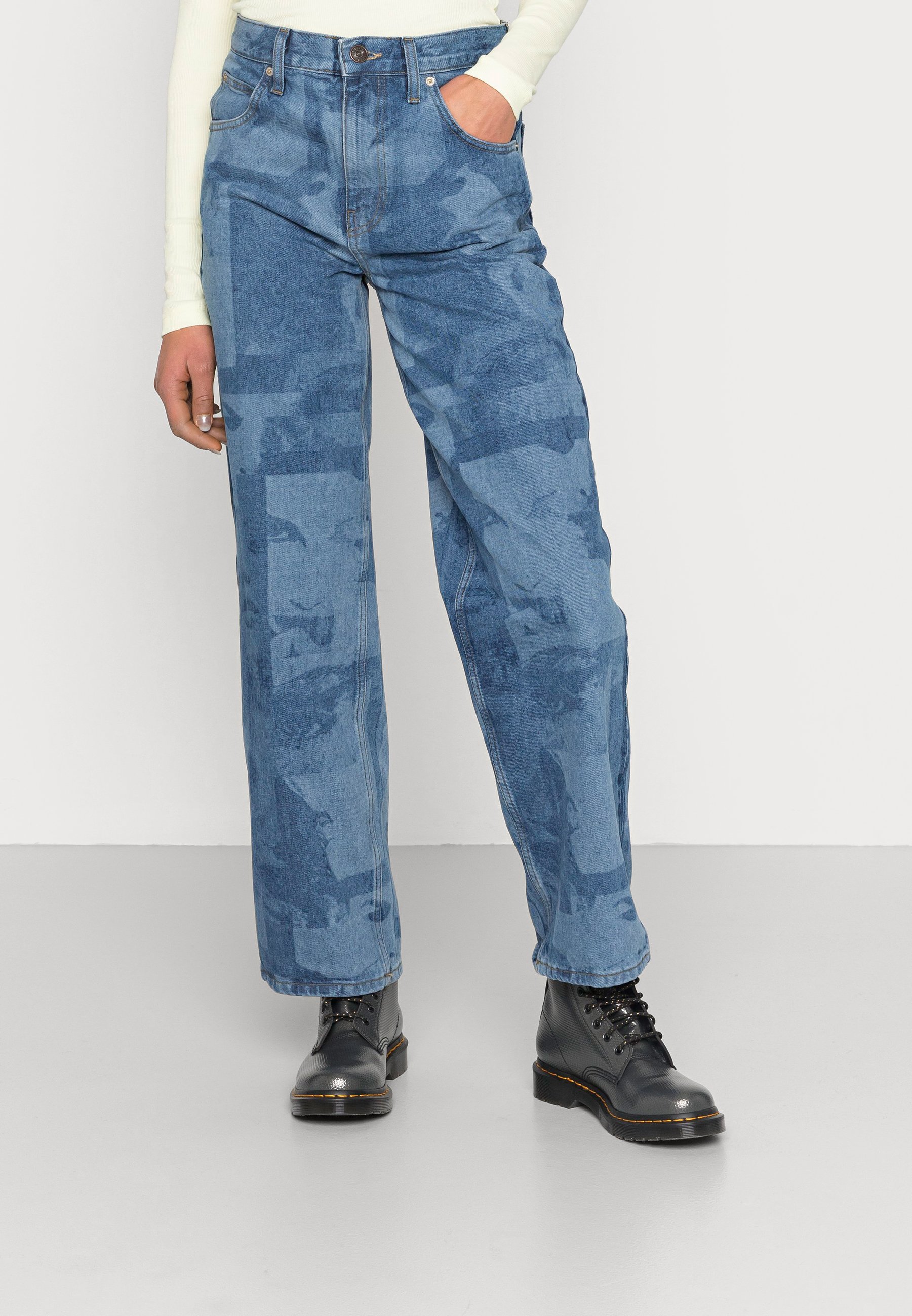 PHOTO - Relaxed fit jeans - dark denim 