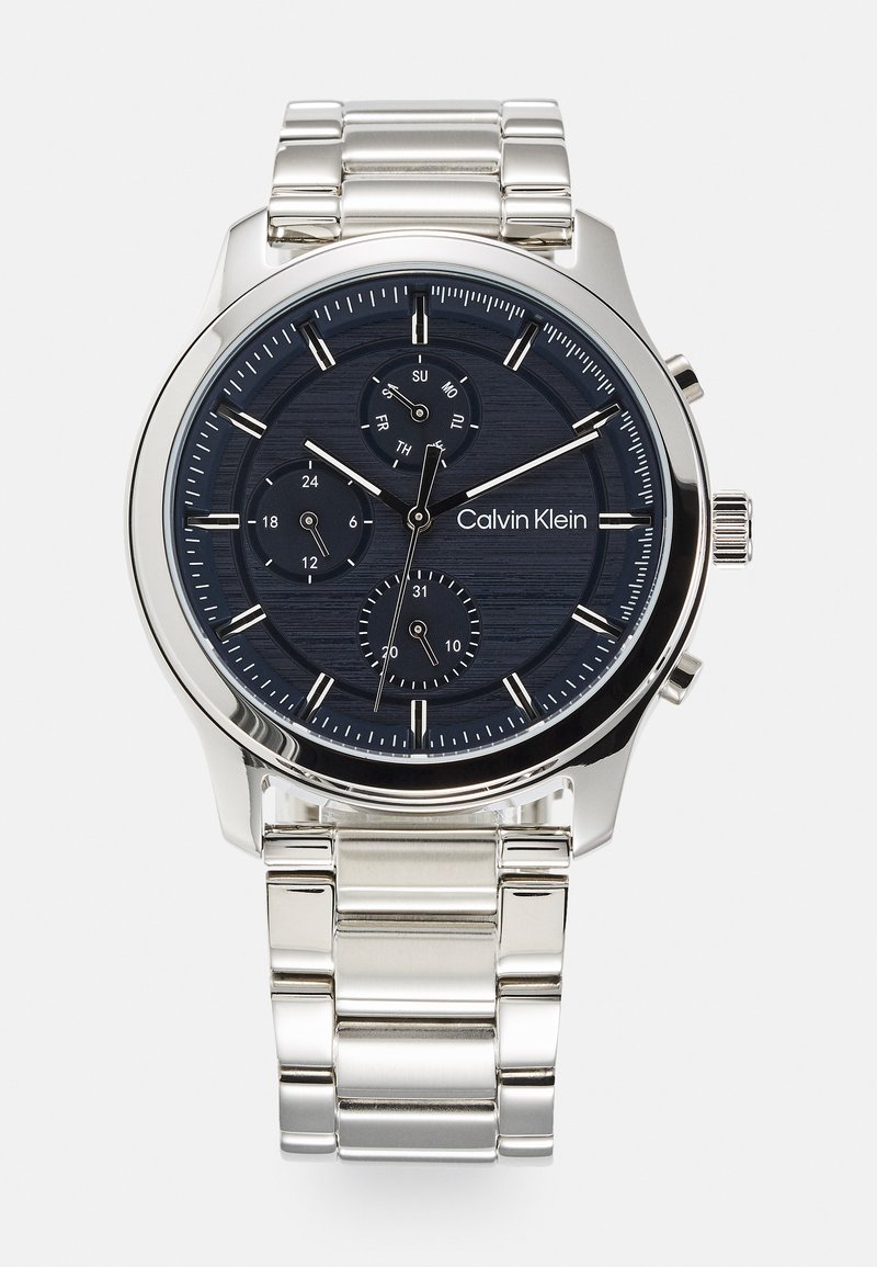 Calvin Klein BRUSHED DIAL BRACELET - Montre à aiguilles - silver-coloured /blue
