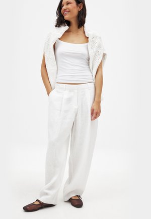 NA-KD MID WAIST  - Pantalon classique - white