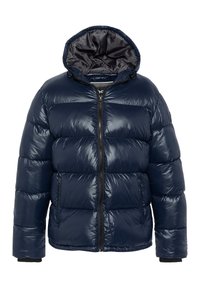 HOODED PUFFER - Χειμωνιάτικο μπουφάν - marine