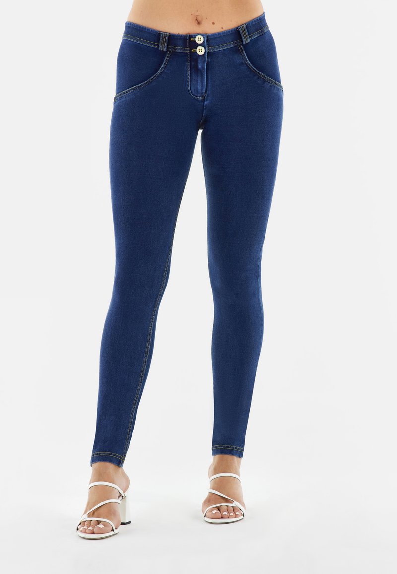 Freddy PUSH UP  - Vaqueros pitillo - blu