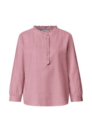 Street One, LANGARM CORDBLUSE MIT RÜSCHENDETAILS - Bluse - vintage blush
