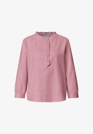 Street One, LANGARM CORDBLUSE MIT RÜSCHENDETAILS - Blusa - vintage blush