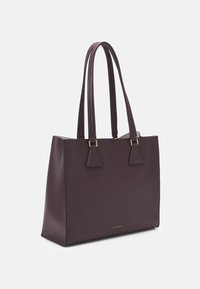 KARL LAGERFELD LOCK SOFT TOTE - Velká kabelka - dark chocolate