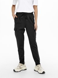 ONLY - ONLPOPTRASH LIFE EASY CARGO POCKET - Pantaloni sportivi - black Immagine in miniatura 1