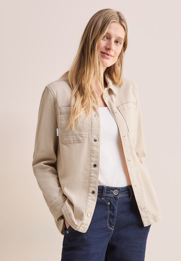 Jeansjacke - beige