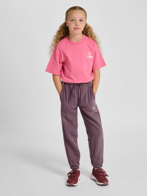 Hummel, LOOSE UNISEX, liliowy melanż