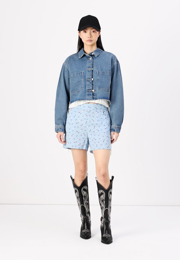 NMRINA OVERSIZE CROPPED SHAKET - Denim jacket2