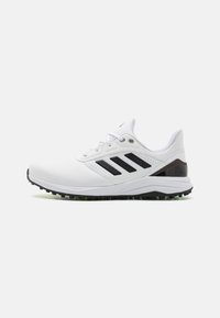 Unselected, cloud white/core black/green spark
