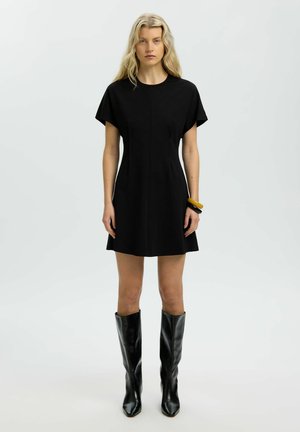 Selected MINI DRESS VISCOSE BLEND - Jurk - black