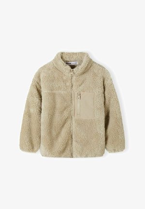 MINOTI ZIP THROUGH WITH POCKET - Fleece jacket - sand