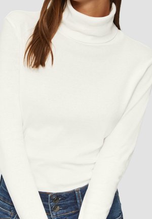 Langærmet T-shirt - off-white