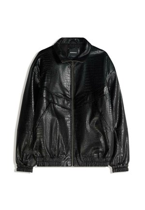 ANIMAL PRINT  - Imitatieleren jas - black