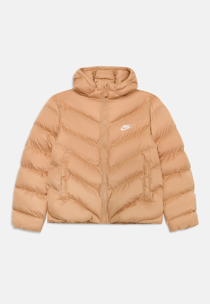 Nike PUFFER UNISEX - Down jacket - hemp/white