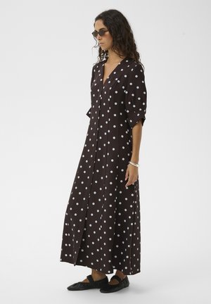 Strikkjoler - chocolate torte w white dot