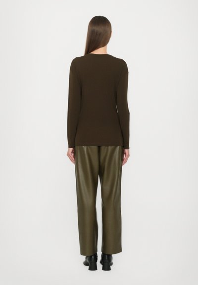 CLOSED SLIT LONGSLEEVE - Pikkade varrukatega topp - marsh green