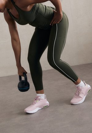 POWER 7/8 WORKOUT LEGGINGS WITH PIPING - Tights - nori green