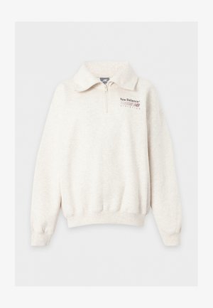 New Balance, TRACKSIDE HALF ZIP - Φούτερ - linen heather