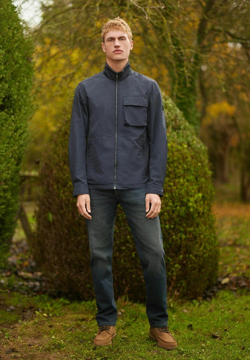 Next FUNNEL NECK SHOWER RESISTANT JACKET Light jacket blue Zalando