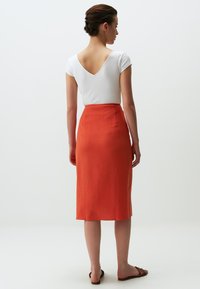 Jimmy Key NORMAL WAIST SLIT - A-Linien-Rock - orange