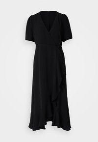 METTE WRAP MIDI  - Rochie de zi - black