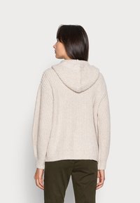 TOM TAILOR Casaco de malha - cold beige melange