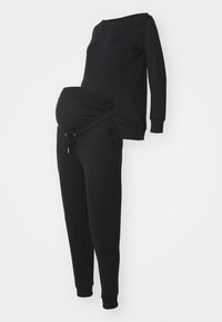 OFF SHOULDER SWEATSHIRT AND JOGGER SET MATERNITY  - Felpa - 802 - black