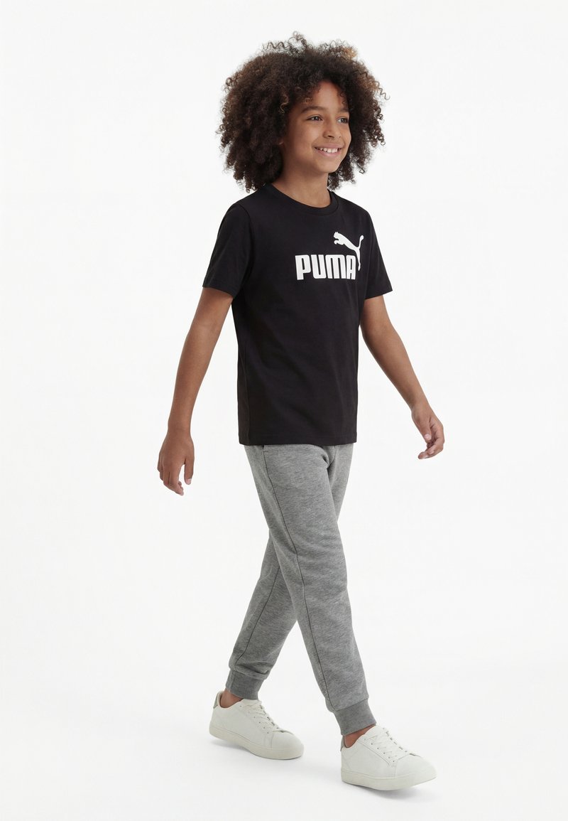 Puma LOGO TEE UNISEX - Majica kratkih rukava s printom - black