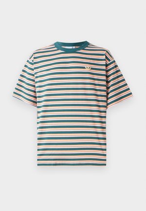 adidas Originals STRIPE TEE UNISEX - Print T-shirt - multi-coloured/semi pink spark/almost yellow/hazy orange