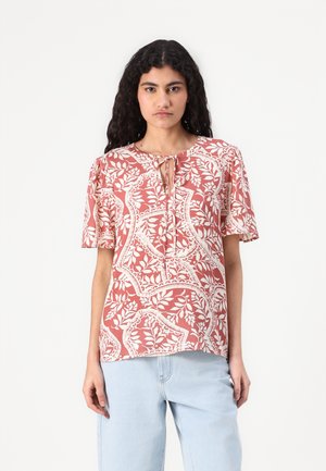 Vero Moda VMBALI V NECK - Blouse - marsala