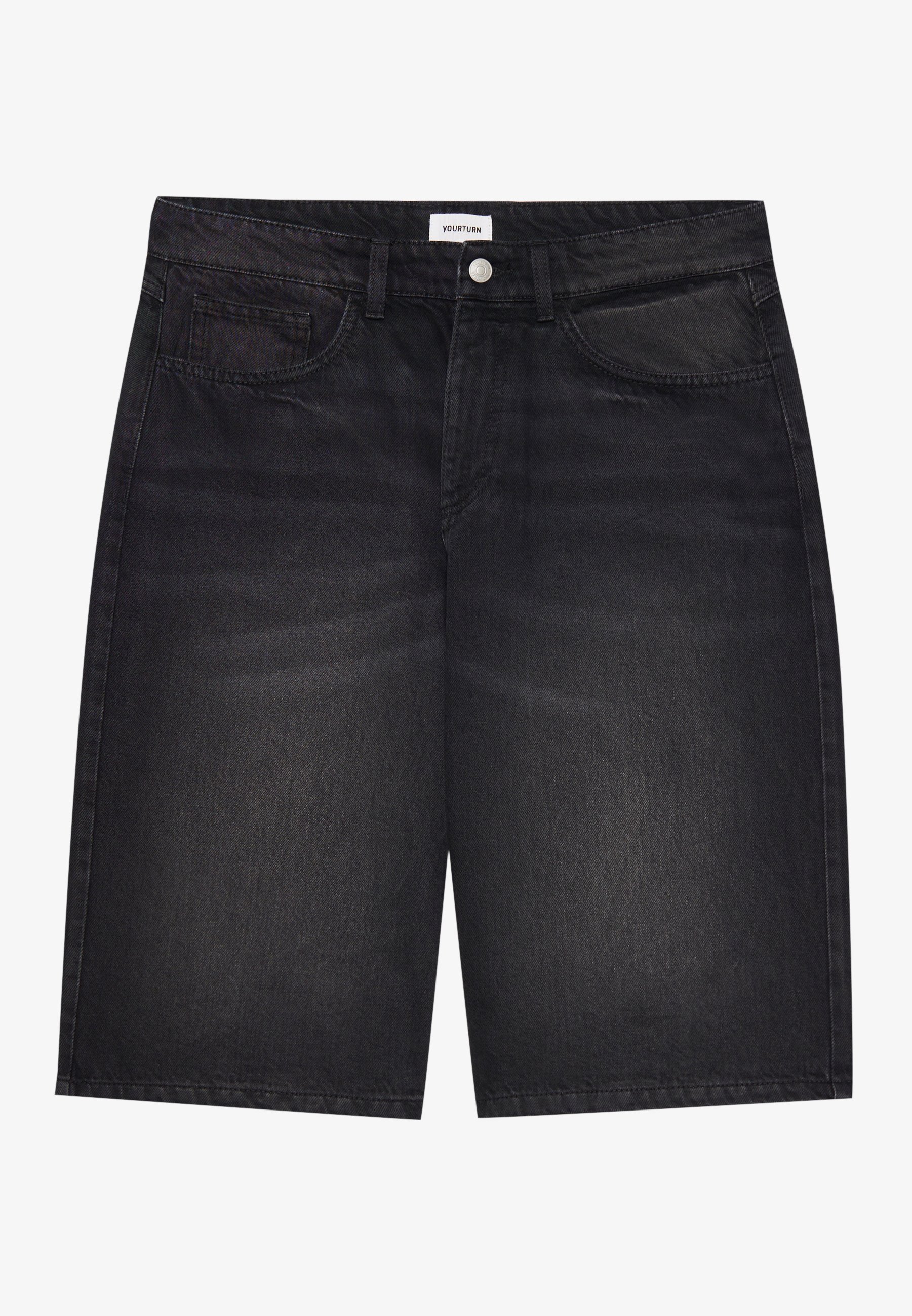 【U LAN】Pocket Point Black Denim Shorts Jack & Jones JJIRON JJORIGINAL - Denim shorts - black denim