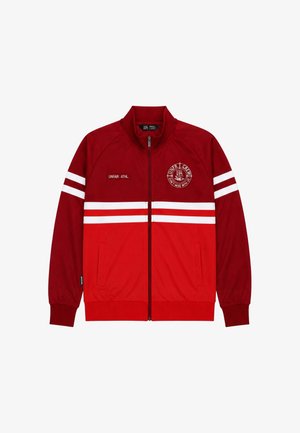 UNFAIR ATHLETICS, DMWU TRACKTOP - Φούτερ με φερμουάρ - burgundy red