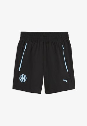 Puma, OLYMPIQUE DE MARSEILLE PUMATECH RELAXED GEWEBTE SHORTS UNISEX - Klub merchandise - black-vibrant blue