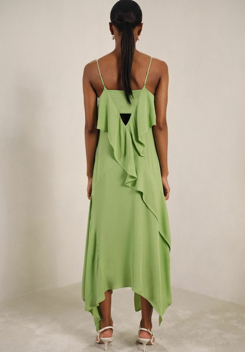 Reiss REGULAR FIT - ALBA RUFFLE-DETAIL - Maxi dress - green - Zalando