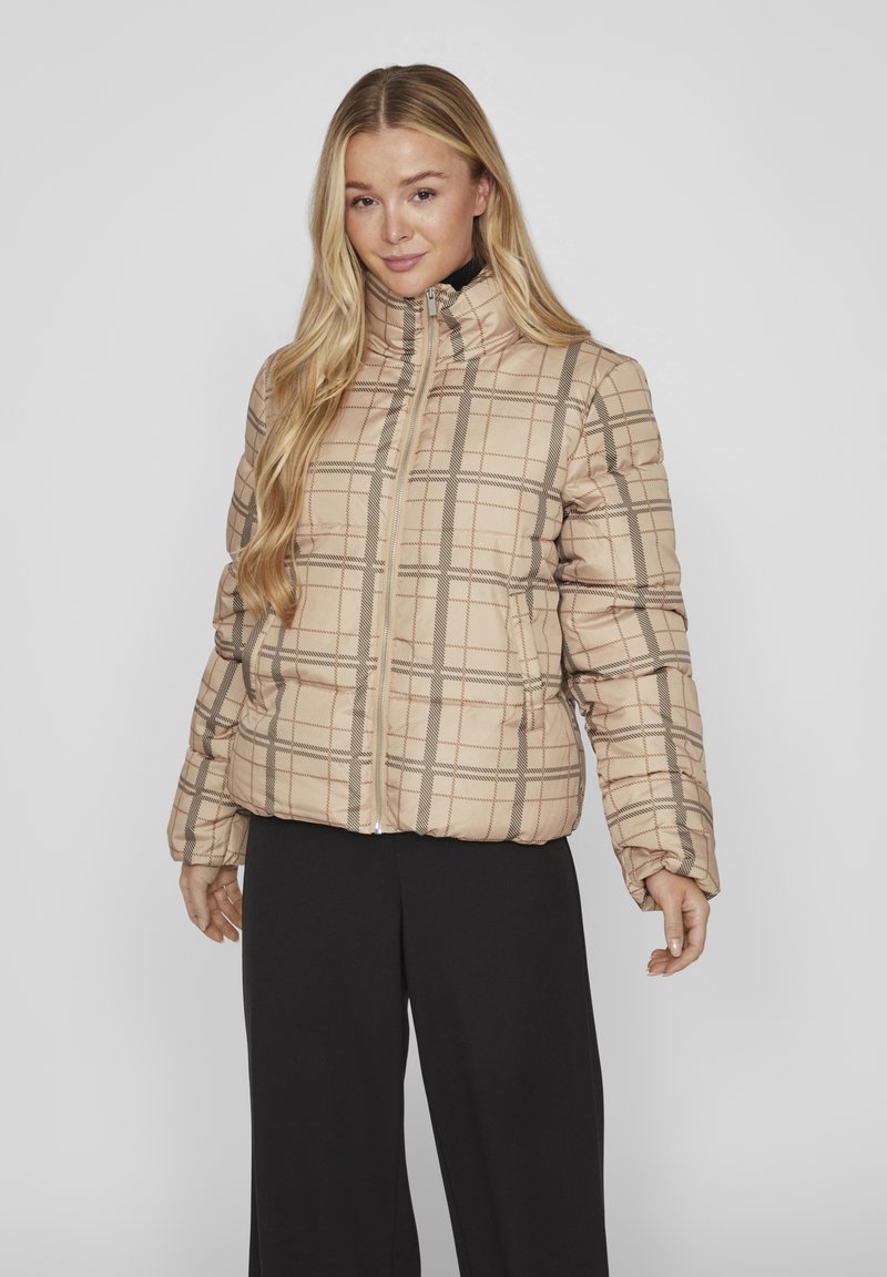 VILA VITATE LS PUFFER NOOS - Žieminė striukė - sesame