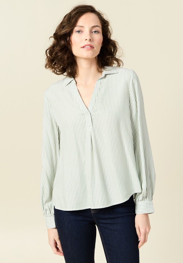 Bluse - vert olive
