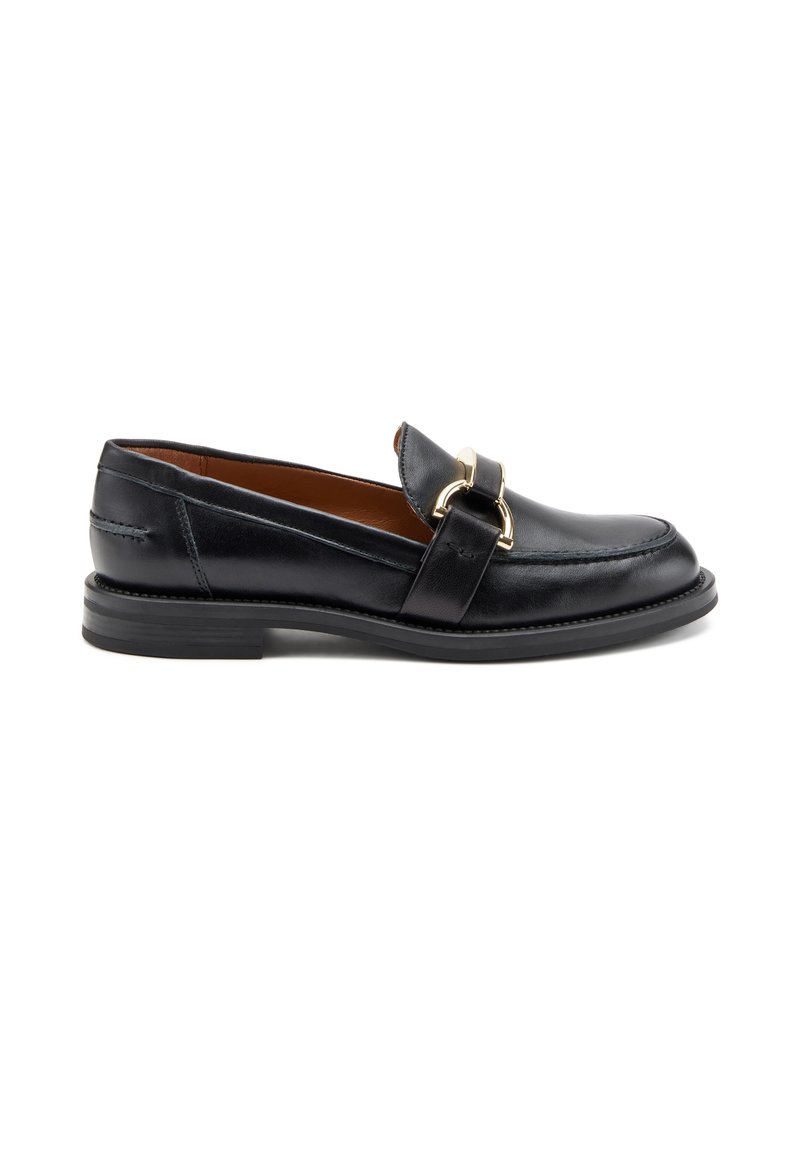 Frau Shoes LOAFERS WITH CLASP DETAIL - Scarpe senza lacci - black
