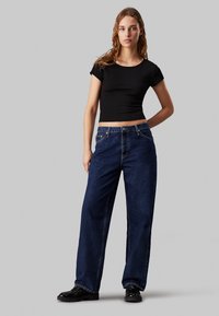 Calvin Klein Jeans OPEN BACK  - T-shirt print - ck black
