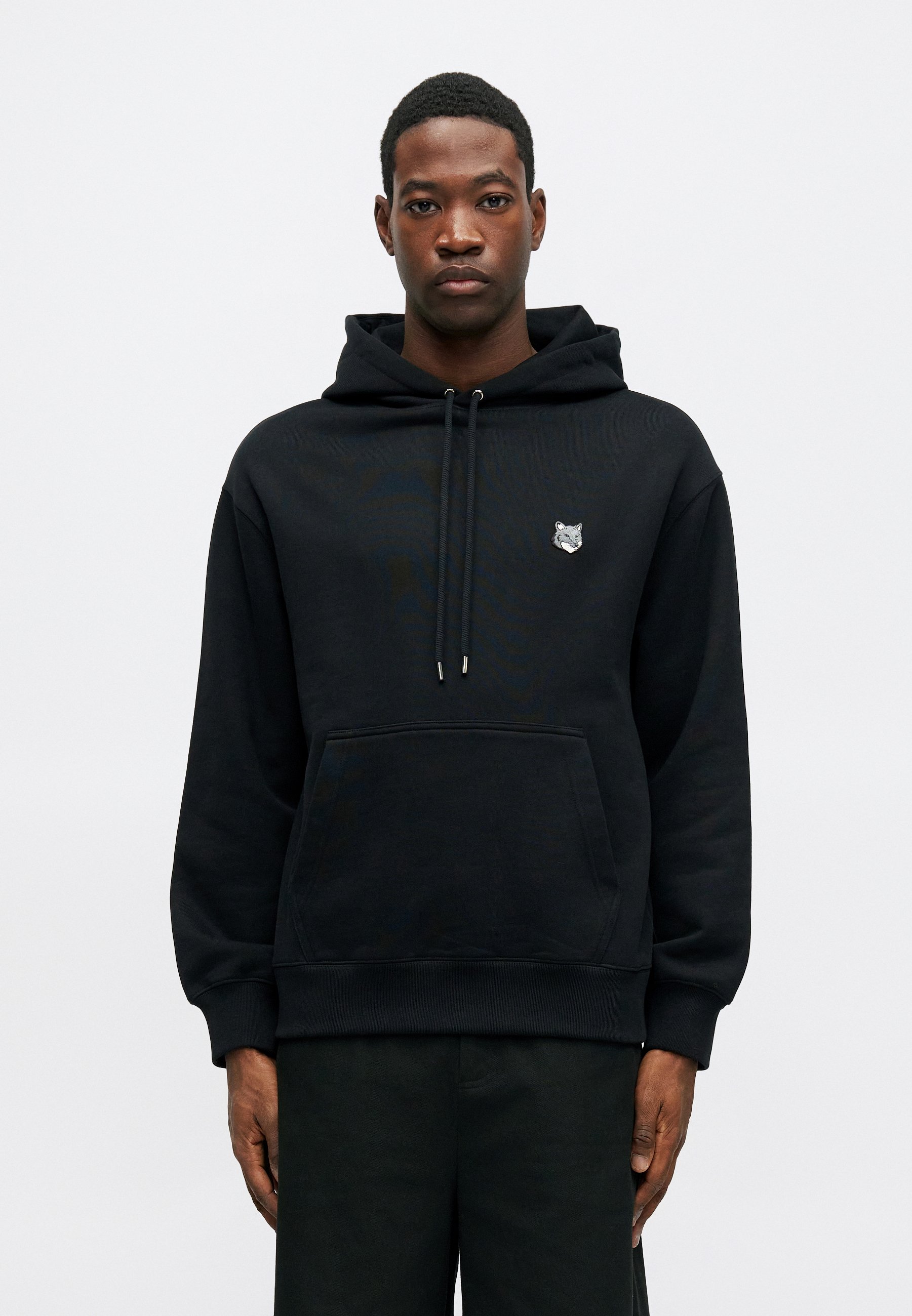 MAISON KITSUNE【FOX HEAD COMFORT HOODIE】 MAISON KITSUNÉ Fox Head Comfort Hoodie | Medium Grey Melange | SVD