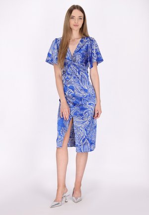 DreiMaster Etuikleid - weiss flieder