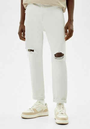JOGGER RIPPED - Jeans baggy - white