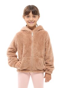 Terranova ZIPPED HOODIE - Giacca in pile - beige scuro