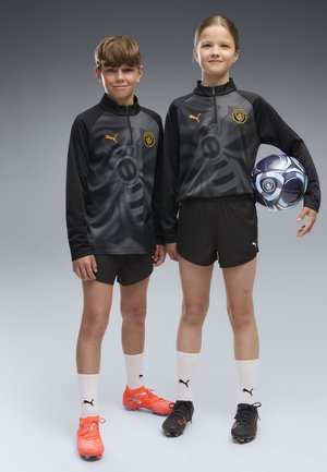 Puma, MANCHESTER CITY AUFWÄRMOBERTEIL MIT REISSVERSCHLUSS BIS ZUM HALS UNISEX - Fodboldtrøjer - black-archive gold-coloured
