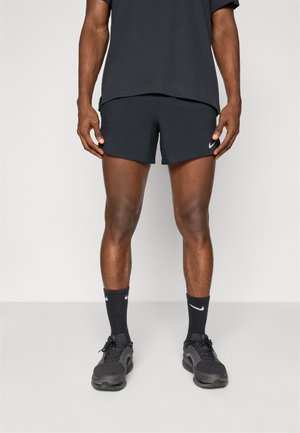 STRIDE PERFORATED SHORT - Sports shorts - black/reflective silver-coloured