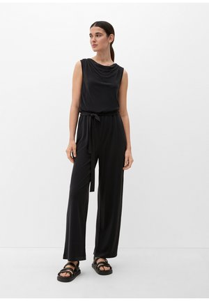 s.Oliver BLACK LABEL, OVERALL AUS MODALMIX MIT CUPRO FINISH - Combinaison - schwarz