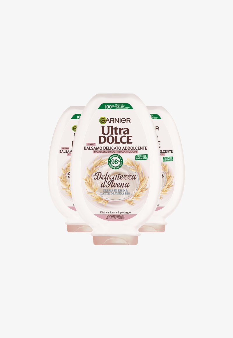 Garnier - BALSAMO ULTRA DOLCE, BALSAMO PER CAPELLI E CUTE DELICATI, DELICATEZZA D'AVENA, 360 ML - 3 PACK - Balsamo, Ingrandire
